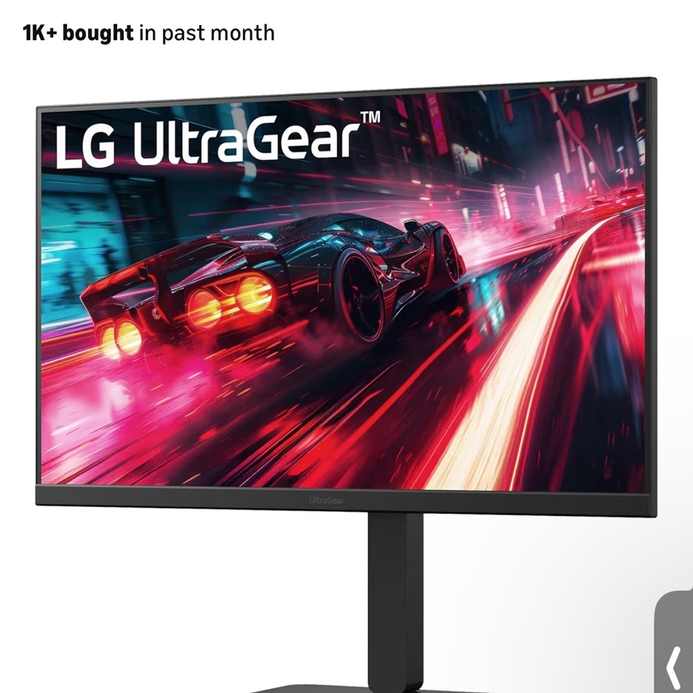 LG UltraGear Gaming Monitor - Black